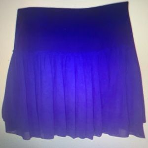 Banana Republic Bright Blue Ruffled Skirt size 2